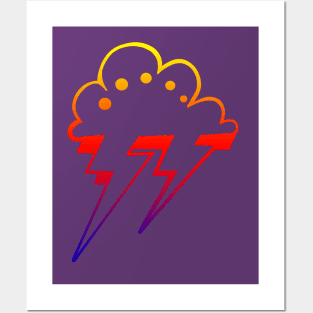 cloud rainbow Posters and Art